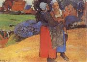 Paul Gauguin Breton Peasants France oil painting artist